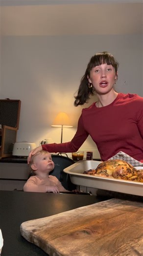 This has been my best roast chicken to date. Recipe!!!!! 1 medium chicken full Salted butter or unsalted Paprika Dried rosemary & parsley Garlic granules Fresh parsley chopped fine Mix together to make a butter paste, cut a thin slice to get under your chicken skin and massage the paste throughout. Continue to spread across the top of the chicken. Chunky chop your onion and carrots ( I added small whole ones ) lay your chicken ontop and drizzle olive oil across the top. Add rock salt to your veg