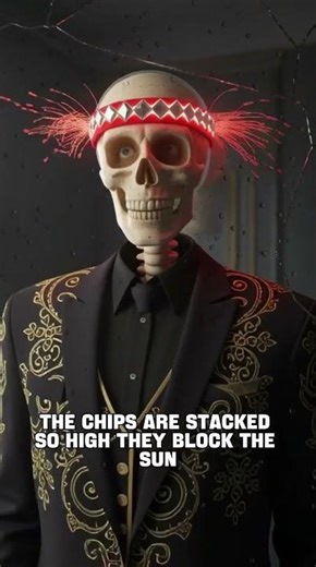 What if you bet your entire life on a single card? #skeletonart #aianimation #animationshorts #aiart