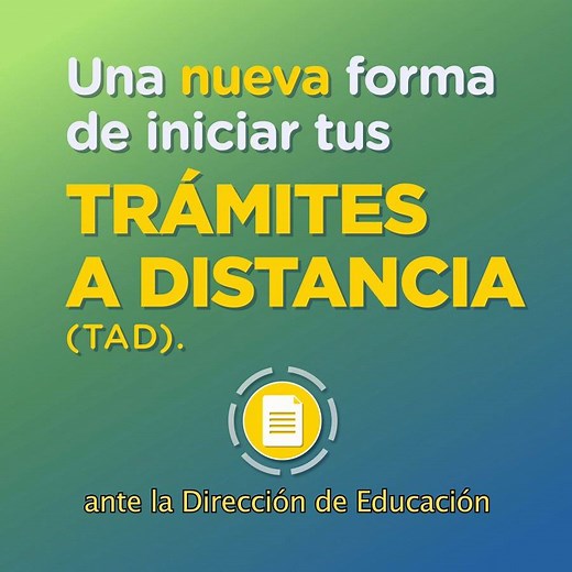 TRÁMITES A DISTANCIA (TAD) Realizá tus trámites ante la Dirección General de Educación de Gestión Privada en línea, de manera rápida y sencilla en TAD. El sistema te permite realizar la solicitud, hacer correcciones si fueran necesarias y recibir notificaciones sobre el estado de tu trámite. Conocé más → https://bit.ly/DGEGP_TAD | Ministerio de Educación de la Ciudad de Buenos Aires