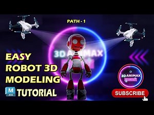 Robot 3d model maya | 3d robot modeling tutorial | easy robot modeling | robot | 3d modeling | maya
