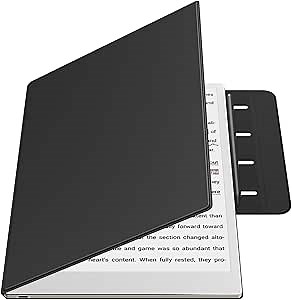 TiMOVO Magnetic Case for Remarkable Paper Pro 11.8 Inch 2024, Lightweight Book Folio Cover with Buckle Pen Clasp for Remarkable Paper Pro Color Tablet, Support Auto Wake/Sleep, Black