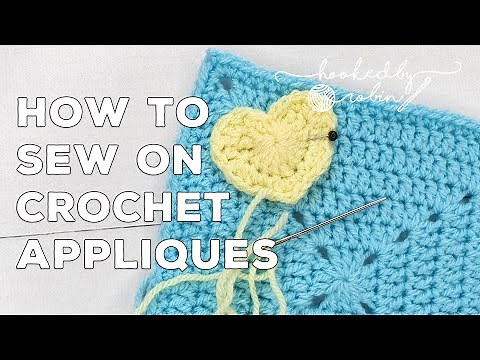 Sew on Crochet Appliques (Without Your Stitches Showing!)🧶