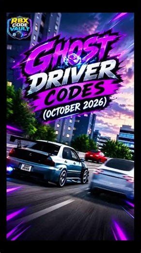 BRO… THESE GHOST DRIVER CODES ARE CRAZY 👻🔥 #roblox #codes