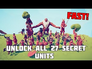 TABS - How to Unlock ALL 27 SECRET Units in Order - FAST Location Guide
