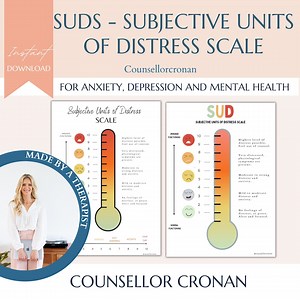 Subjective Units of Distress Scale, SUDS, DBT, DBT Skills, Dialectical, Radical Acceptance, Therapy Office Decor, Therapy Worksheet, Anxiety - Etsy