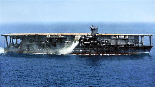 Kaga - The 39,000-ton carrier hit at Midway during a hangar deck ordnance nightmare