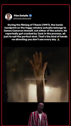 During the Filming of Titanic (1997), James Cameron Left His Own Mark on Screen
