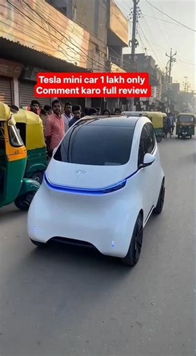 Tesla mini car taste #viral #vlog
