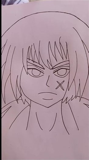 Easy drawing Rurouni Kenshin for beginners #shorts #youtubeshorts #subscribe.