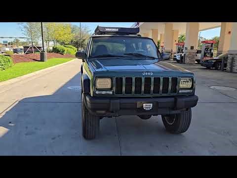 2001 jeep cherokee XJ sport 4x4 walk around video and test drive