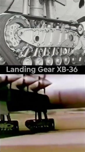 BM 570 Old aircraft XB-36Track landing gear work process #aircraft #automobile #engineering #tech