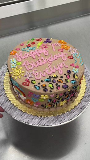 Cute doodle cake☀️💗🍒🌷✨ #cakedecorating #doodlecake #girlycake #birthdaycake #funcakes #savsgotcake