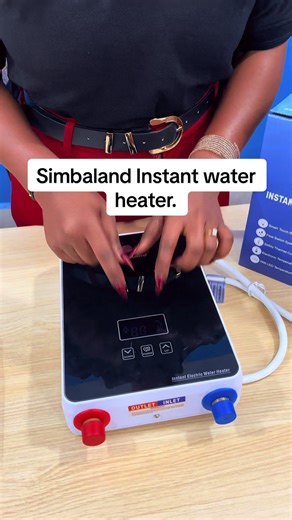 How to use a simbaland Digital instant water heater.#creatorsearchinsights #fyp #instantwaterheater #waterheater #livehighlights