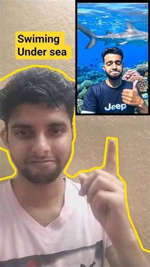 Swimming Under the Sea 🐠 AI Filter Magic. | #tutorial ,#filter #swimming ,#ai