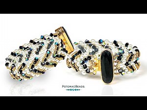 Varuna V RAW Bracelet - DIY Jewelry Making Tutorial by PotomacBeads