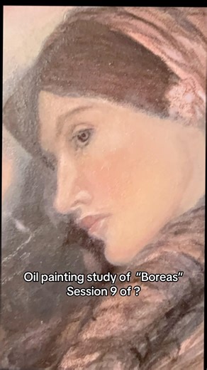 Session 9 John William Waterhouse #boreas study #oilpainting #mythology #romanticism #preraphaelite