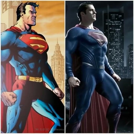 Comic book & Live Superman