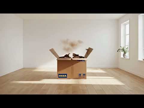 Satisfying IKEA Room Transformation | Smooth 3D Assembly Animation
