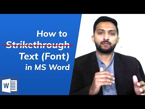 How to Strikethrough (Cross Over) Text (paragraph, sentence) in Microsoft Word