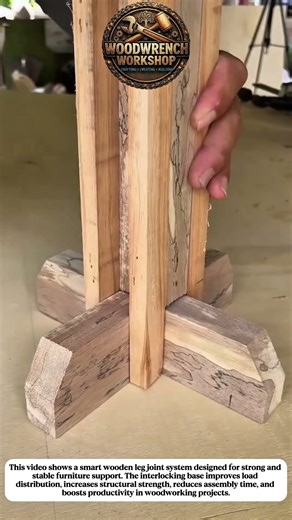Smart Wooden Leg Joint System | Strong & Stable Furniture Base Build