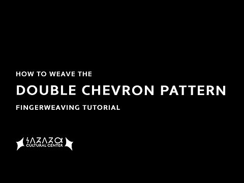 How to Weave the Double Chevron Pattern