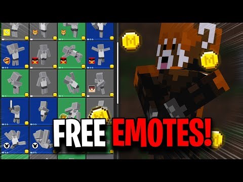 how to get free emotes in minecraft bedrock edition