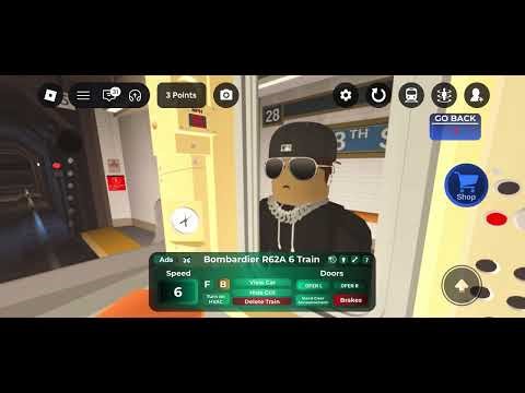[Un-edited] Roblox TC4 Operating an R62A 6 train in IRT Subway Lines. (Derailment)
