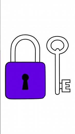 Learn How to Draw Lock and key step by step