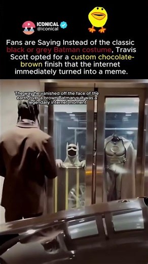 the internet turned “travis scott” into a meme for his chocolate batman suit #travisscott