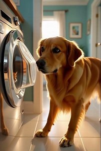 Golden Retriever Saves Kitten from Washing Machine | Baby & Kitty Rescue Story