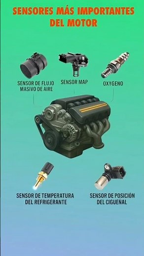 Sensores importantes del motor 🚘💡Que todo conductor debe conocer #ingenieria #automobile #mechanic