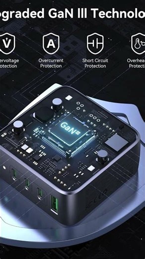 100W USB C Wall Charger Block, 4-Port PD3.1 GaN Foldable Compact PPS Fast Laptop Charger Power !