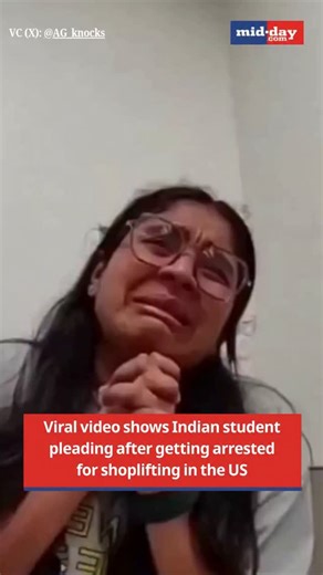 Bodycam footage shows an Indian student pleading during a Walmart theft arrest, sparking widespread debate about the growing challenges faced by students abroad. The viral videos highlight financial and cultural pressures faced by over 300,000 Indian students in the US, though experts note shoplifting spans all demographics amid post-pandemic stress. VC (X): @AG_knocks | MiD DAY