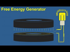 Free Energy Generator with Light Bulb and powerful magnet