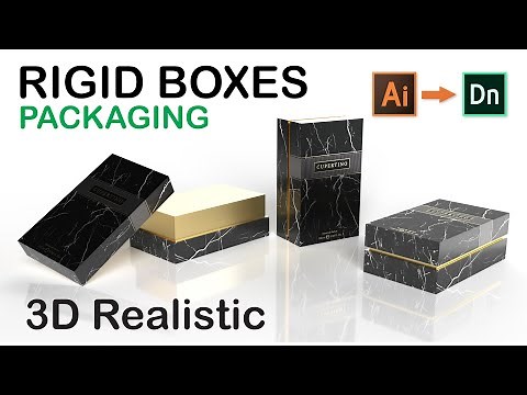 3D Realistic Module via Adobe Dimension | Rigid Packaging Boxes Hard Boxes Manual - Demo