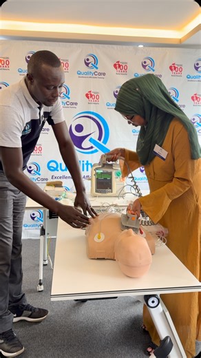 Every Step Matters When Using a Defibrillator. From Powering It On To Ensuring Proper Pad Placement And Clear Communication! Learn These Vital Steps - #LifeisWhy We Train! #DefibrillatorTraining #ACLS #CardiacCare #EmergencyPreparedness#KenyaMedics #QualityCare! | Quality Care Kenya