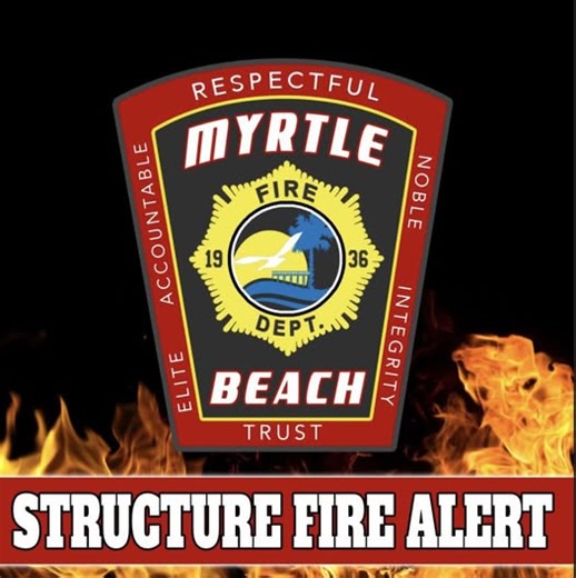Myrtle Beach Fire Department responds to residential blaze