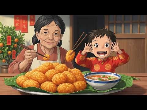 cozy countryside grandma & grandson | vietnamese TET holiday asmr cooking