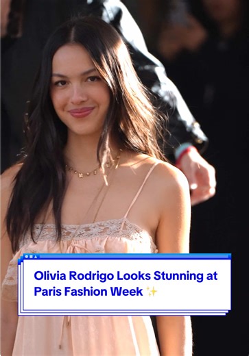 She is beauty, she is grace. #OliviaRodrigo is the moment at the Chloé show during #ParisFashionWeek. #tiktokfashion #oliviarodrigo #parisfrance