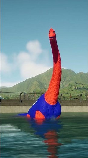 ALL Spiderman Dinosaurs in Water