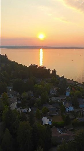 Seattle Sunset Over Lawtonwood | Puget Sound – Pacific Northwest 4K 🌊