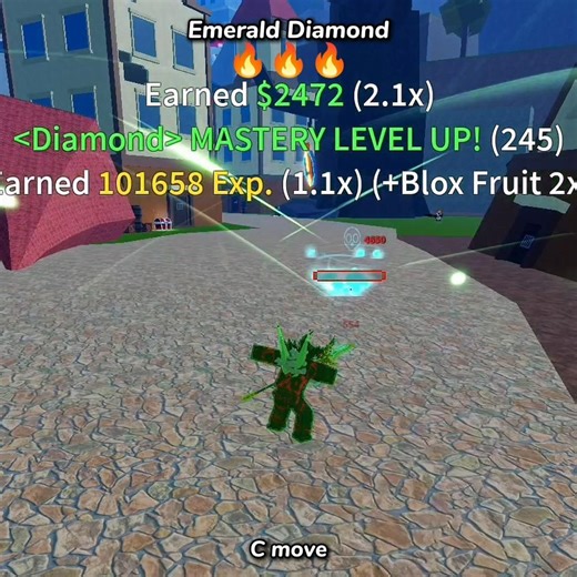 Emerald Diamond VS Ruby Diamond • C #bloxfruits #roblox #gpo #grandpieceonline