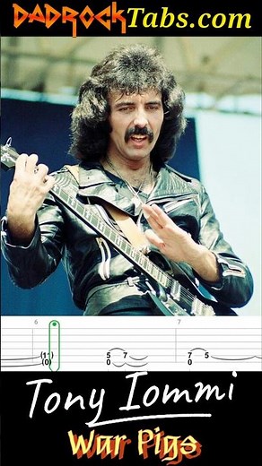 War Pigs Tony Iommi Black Sabbath #learnguitar #guitartabs #guitar #howto #heavymetal #music