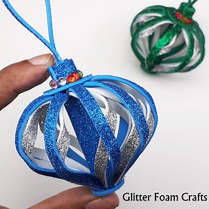 DIY Easy Glitter Foam Crafts Idea For Decorations. Christmas Ornaments Making 2021 | Creative Art & Craft Ideas