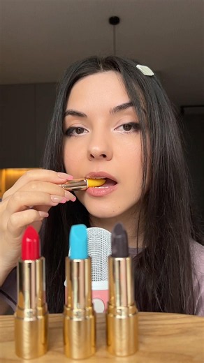 Eating Lipsticks ASMR💄Inspired by @hinakokagura❤️ #asmr #asmreatingsounds #asmreating #eatingasmr