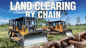 Boxvale Earthmoving PTY LTD takes on some serious land clearing using an anchor chain and two powerful bulldozers—the Caterpillar D8 and D7—the old-school way. This method is a tried-and-true way to efficiently clear overgrown land, making way for fresh pasture. | Ifilmiron