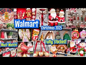 😮🎅🏻FULLY STOCKED WALMART CHRISTMAS SHOP WITH ME 2025! GINGERBREAD, TRADITIONAL, VINTAGE 🤶🏻