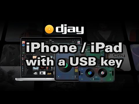 How-to use Algoriddim djay Pro 5 on iPhone or iPad with audio files stored on a USB drive