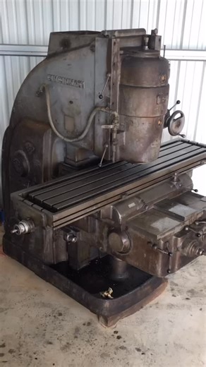 Tyler Hagedorn on Instagram: "Machine Shop Tour — Day 7 To wrap up the first week of the shop tour, I’m bringing out the big guns—literally. This is my 1956 Cincinnati No. 4 Vertical Milling Machine, the largest and heaviest machine in the entire shop. Weighing in at a staggering 18,000 lbs and powered by a 50 HP motor, this thing is an absolute beast. The table alone measures 20” x 87” with more than 48” of travel, and when you bolt on the 16” Kennametal facemill, you can remove metal at a rate