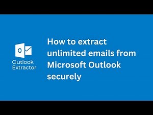 How to extract emails from your Office 365 or Microsoft Outlook? RS Outlook Email Extractor Advanced